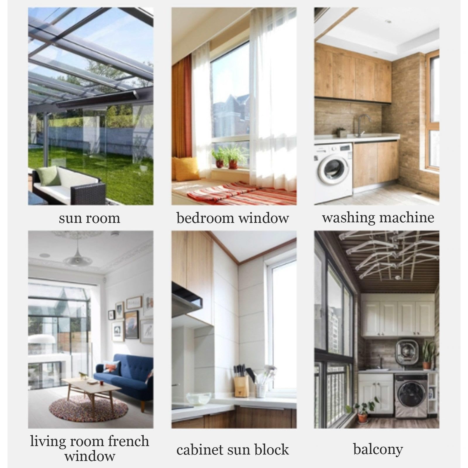 Película Privacidad Protección Solar Para Ventanas,película Aislante De Aluminio,película Blaclout Con Ventosa,película Reflectante,adhesivo Para Ventanas Antideslumbrante Uv,WxH-130x300cm/51*118in
