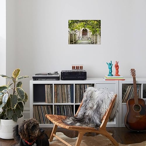 Miniatura 4 de ART.COM Lienzo estirado Italia, Lazio, Tivoli, Villa d'Este. Pasarela en los jardines de Villa d'Este. por Julie Eggers, 24x18