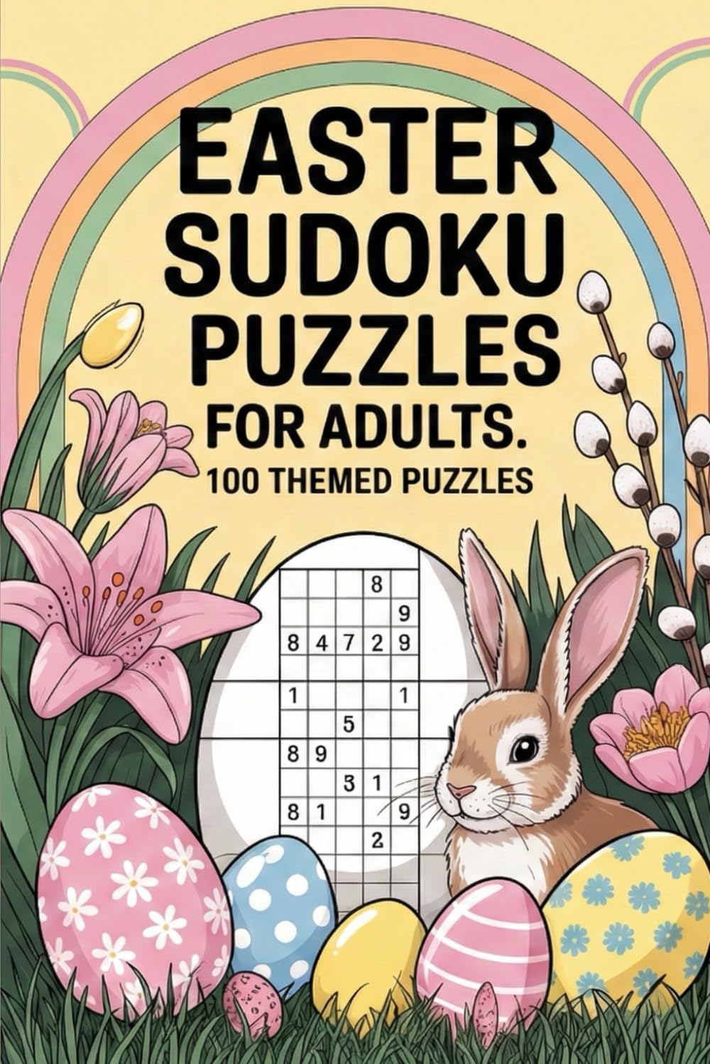 Easter Sudoku Puzzles for Adults: 100 Themed Puzzles: Daily Math Game Collection with Ready Anytime
