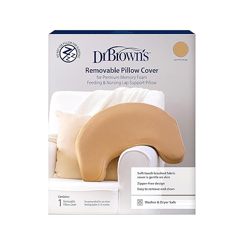 Miniatura 6 de Dr. Brown's Always Ready Bundle- Light Gray Nursing Pillow + Gentle Beige Cover - 2-Piece Set