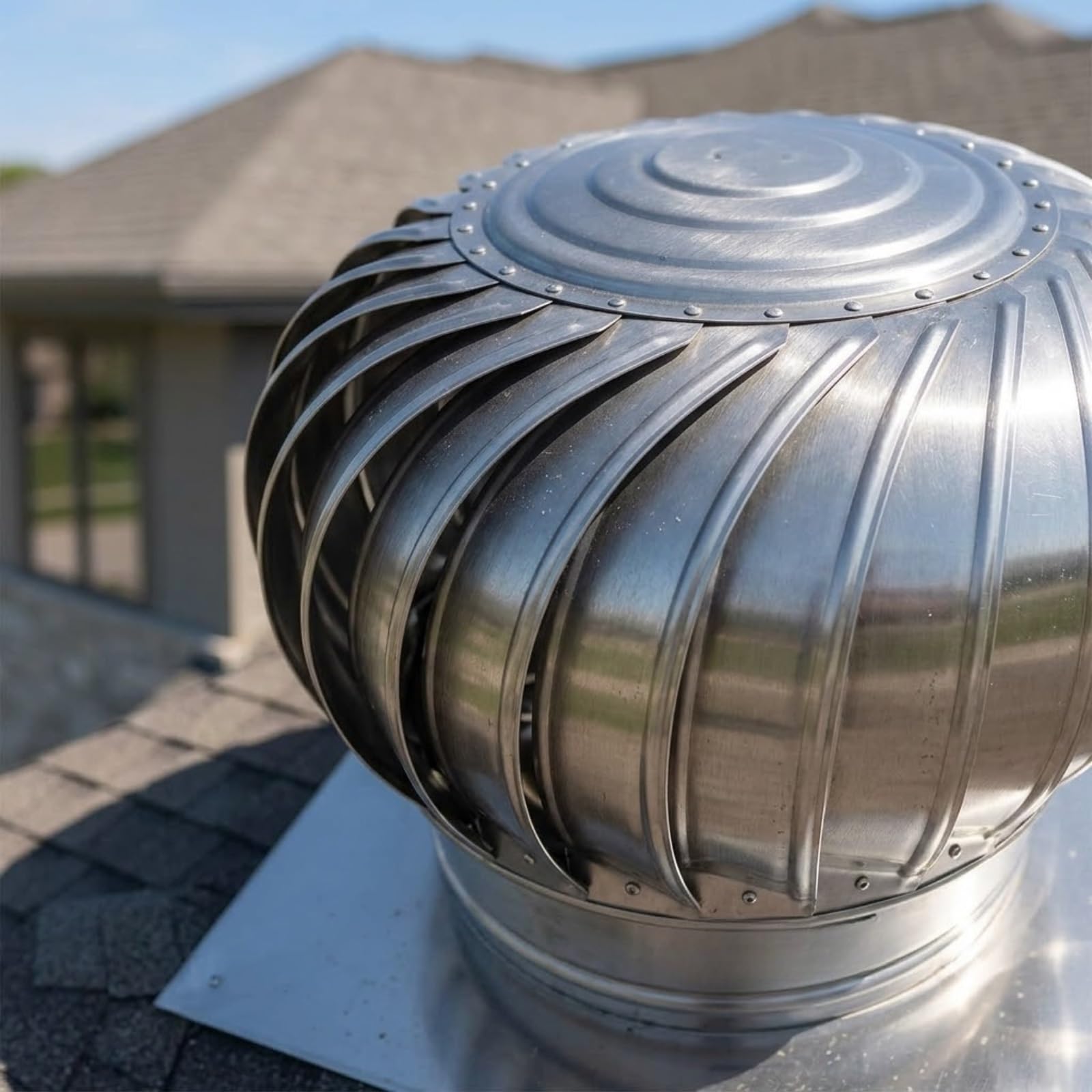 Turbine Vent Stainless Steel 201 Non Power Wind Turbine Roof Ventilator