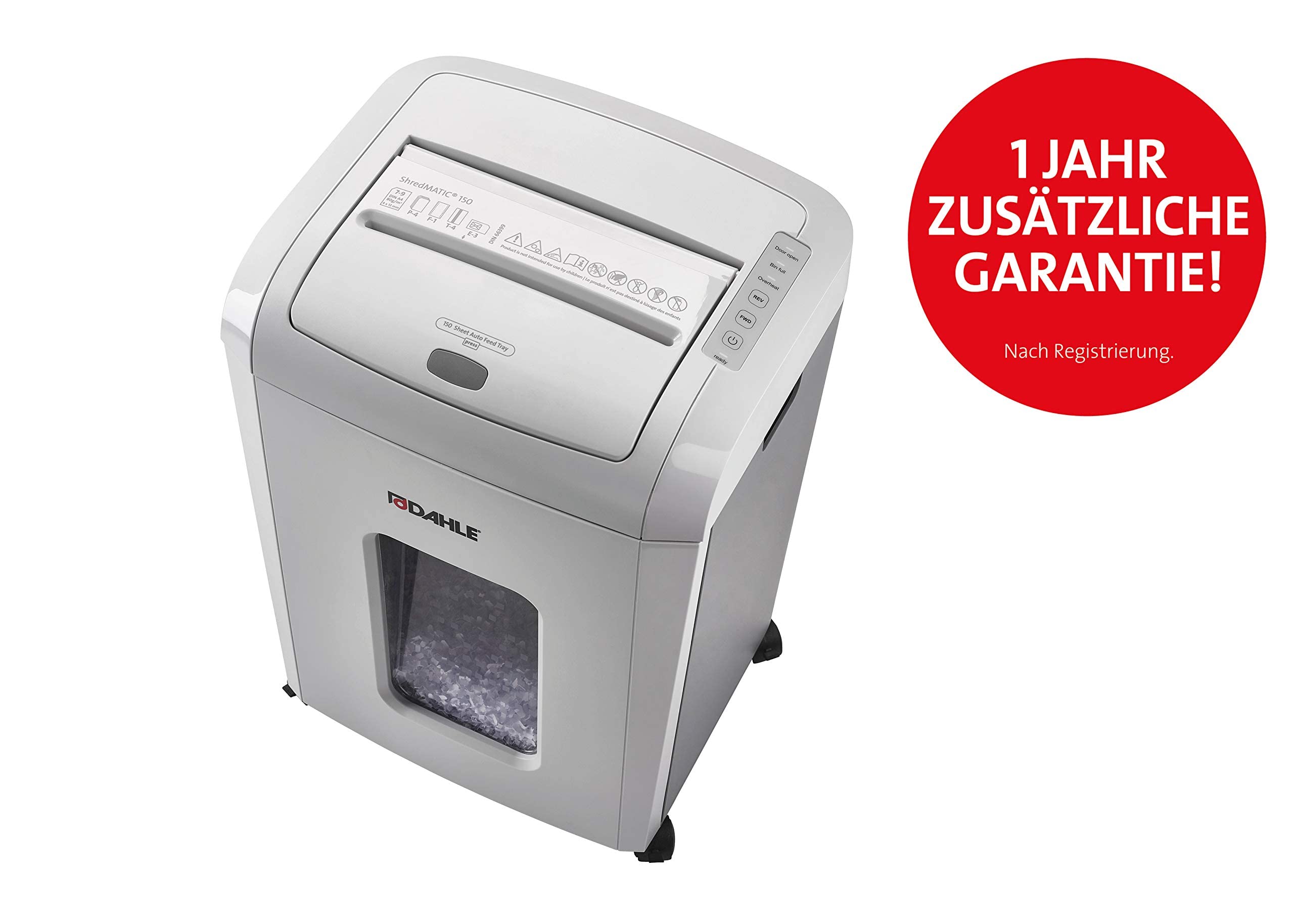 Dahle Niszczarka do Dokumentów Autofeed, Szary, 1 Sztuka
