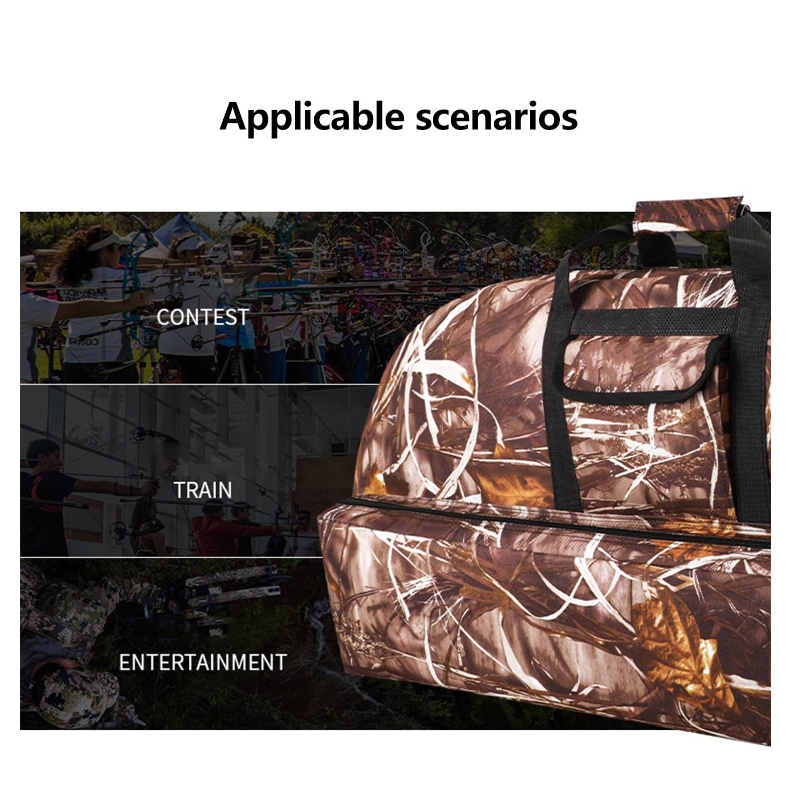Molteplici tasche Compound Bow Carry Bag con freccia tasca per la caccia