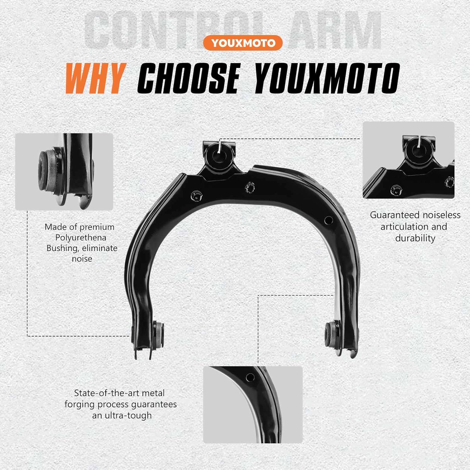 10PCS Front Upper Control Arms Suspension Kits Fits for 03-09 Chevrolet Trailblazer/GMC Envoy,Trailblazer EXT/SSR 03-06,for Buick Rainier 2004-2007, for Isuzu Ascender 03-08 Saab 9-7x 05-09