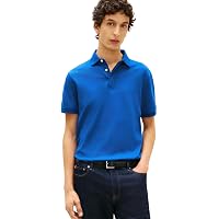 Tommy Hilfiger Uomo Maglietta Polo Maniche Corte Hidden Placket con Chiusura con Bottoni