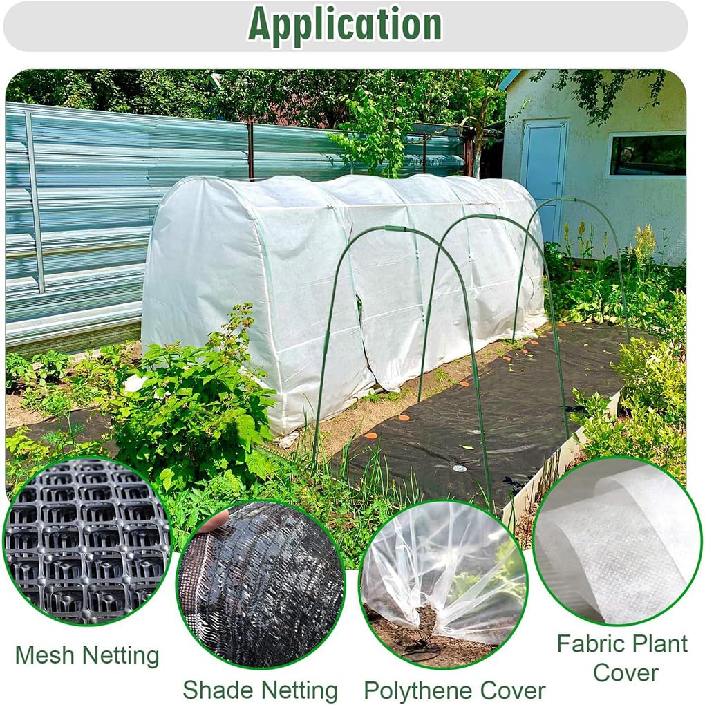 Kits de serres tunnels robustes avec arceaux de jardin pour la