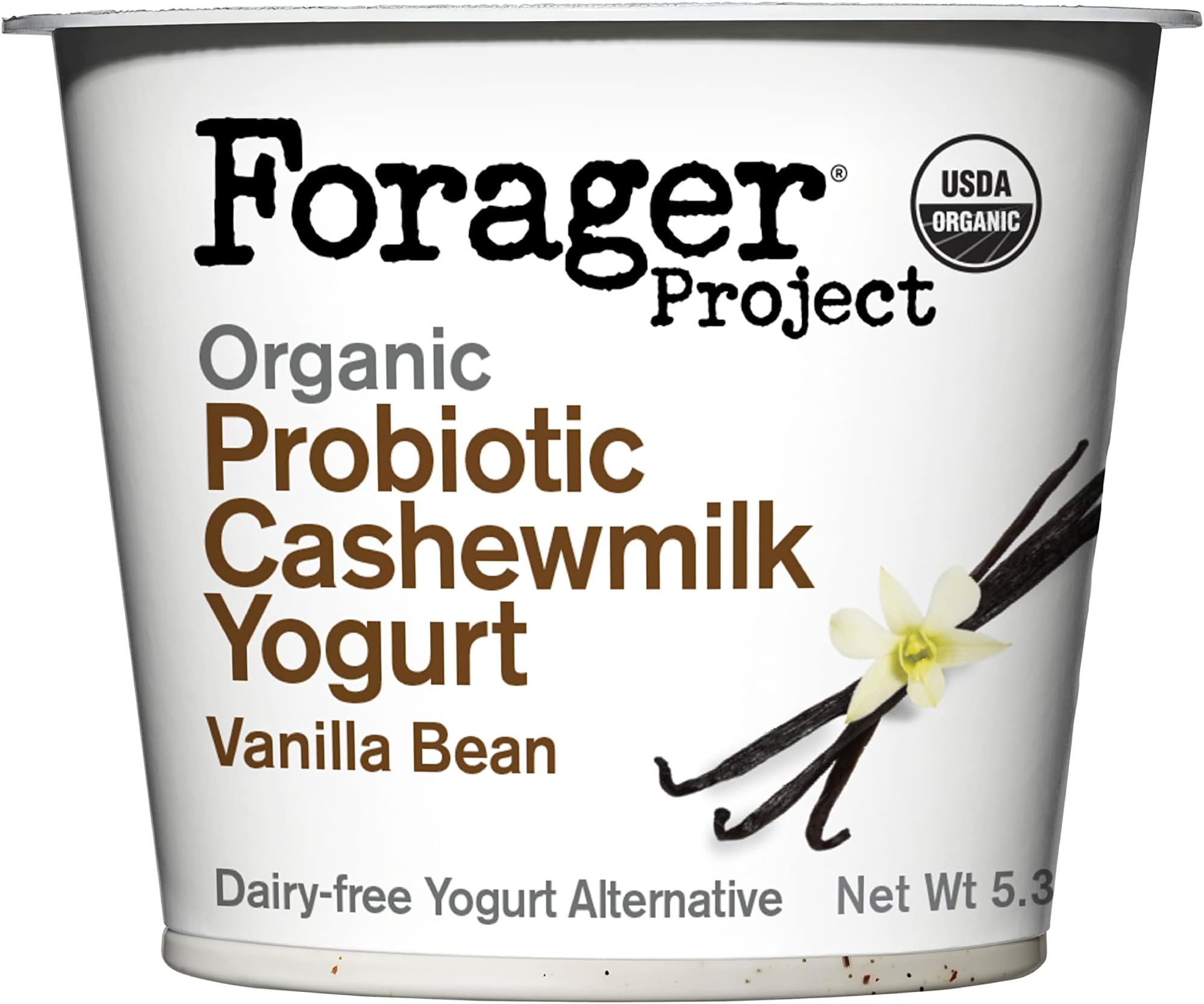 Forager Project Cashewmilk Yogurt Vanilla Bean, 5.3 oz