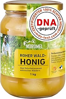 Reiner, wilder, natürlicher, roher Honig, 1 kg, ungefiltert, natürlicher Honig aus dem Ostseewald in Estland, nachhaltig g...