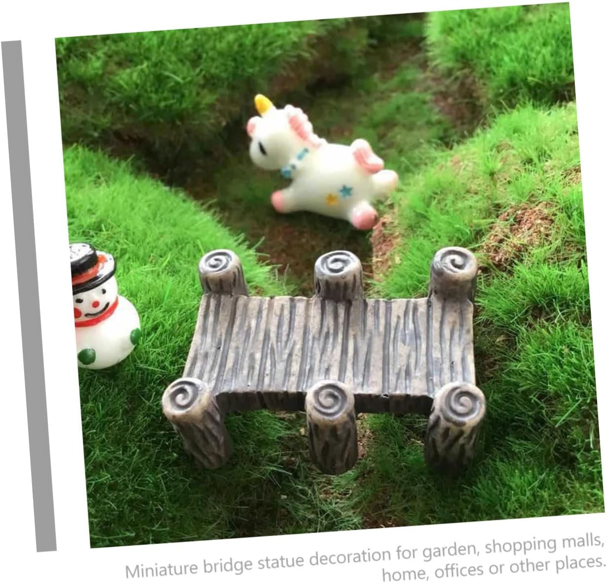 10Pcs Miniature Garden Bridge Resin Decorative Bridge for Micro Landscape