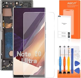 INCELL for Samsung Galaxy Note 20 Ultra Screen Replacement for Samsung Note 20 Ultra LCD Display N986B N985 SM-N986U LCD Digitizer Touch Assembly Black with Frame+Installation VideoNot Fingerprint