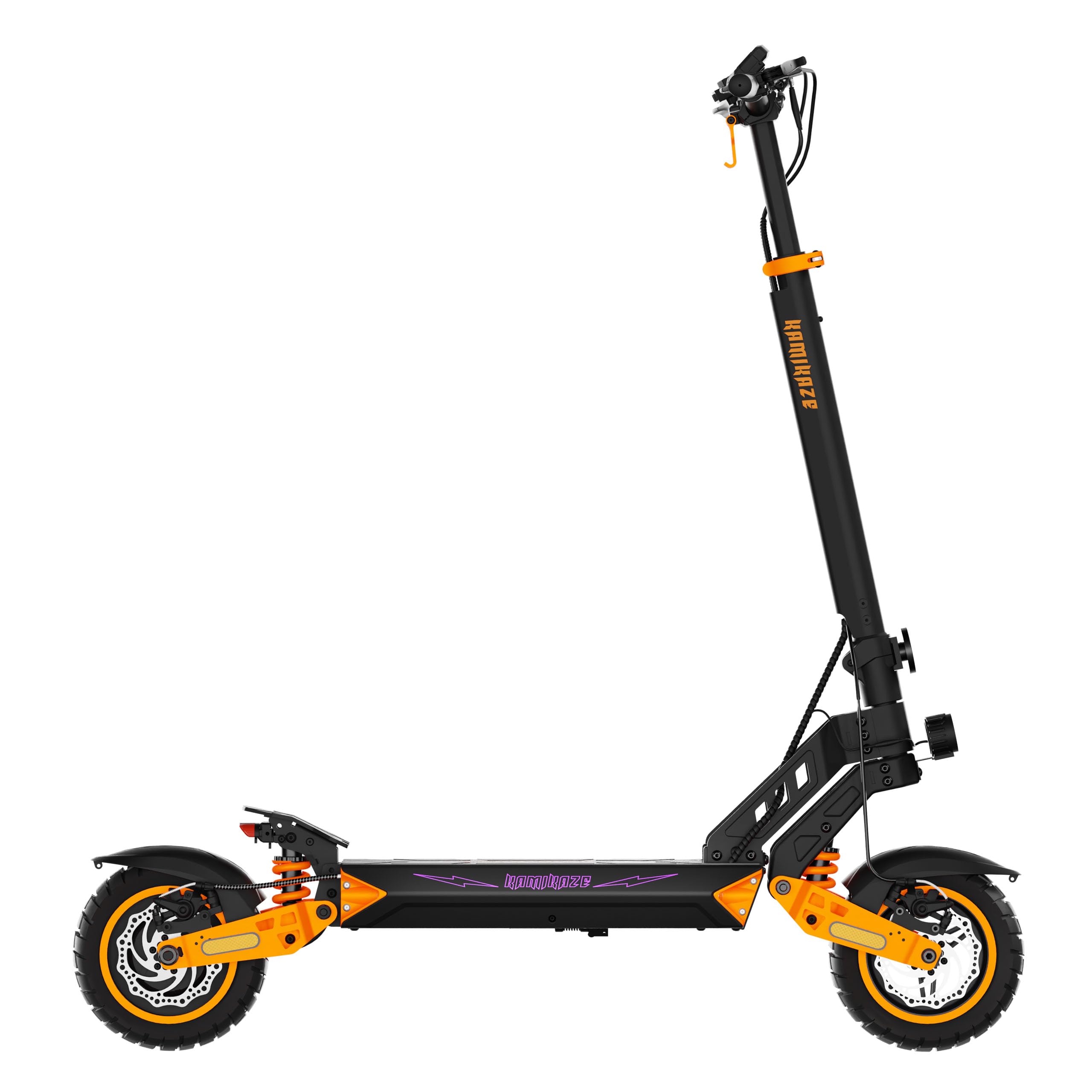Trottinette Électrique Kamikaze K1 Plus, Roues 10 Pouces, Freinage à Disque, Suspension Complète, Grande Autonomie, Design Pliable, Confort Urbain Premium