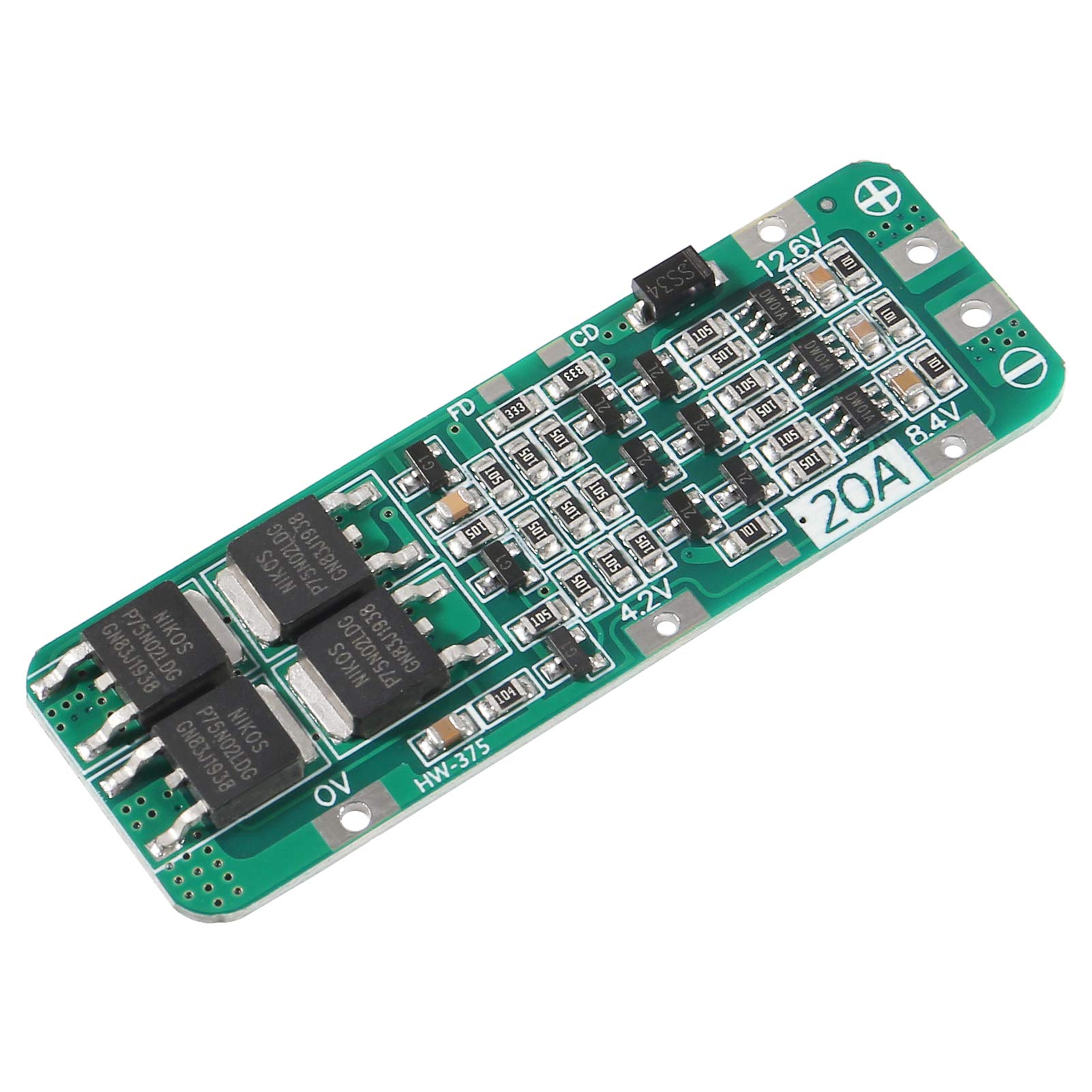 Module De Protection BMS 3S 20A Pour Batteries Lithium (18650) - 12.6V