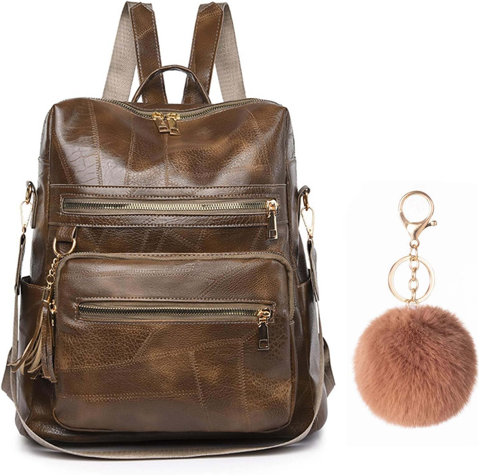 NHCDFAWomen's Fashion Backpacks,Leather Backpack Bags for Women,Ladies Backpacks For Women,Backpack Purse For Women Can be Used for Work,Office,School,Traveling,Holiday,Outdoor,College