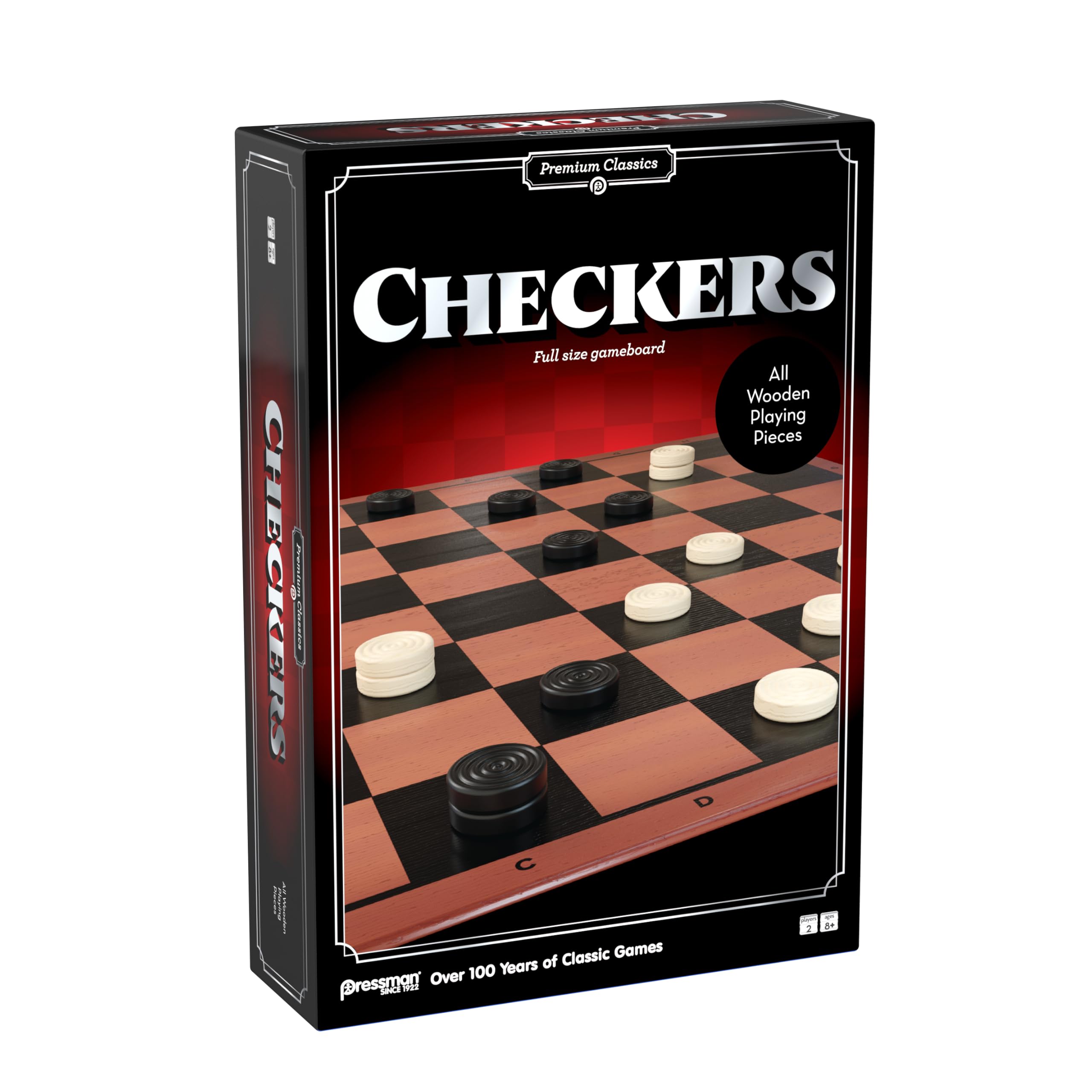 Amazon.com: Pressman Premium Classics: Checkers | Full-Size