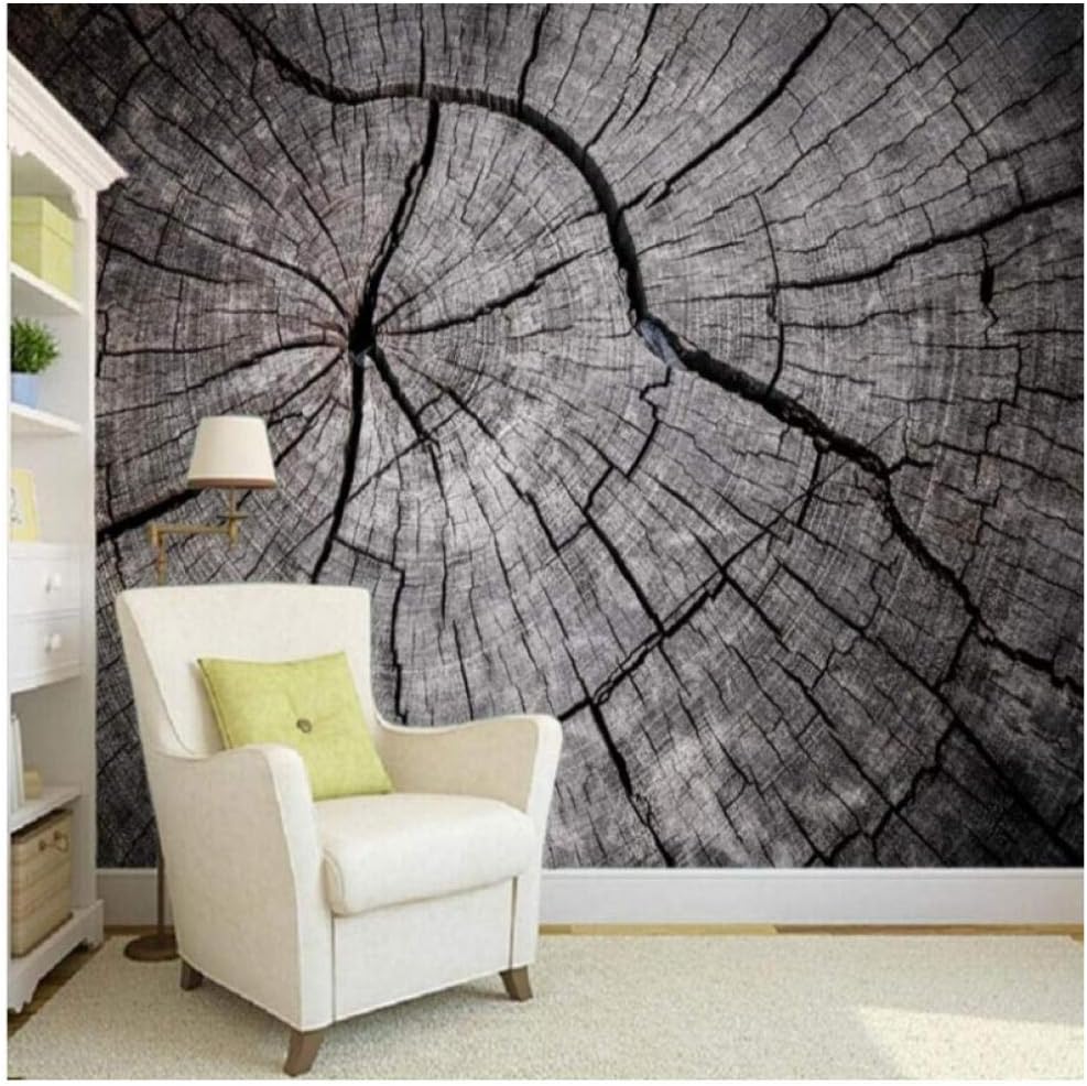 Amazon Wkxzz カスタム写真壁紙ノスタルジックなレトロな木製リングテレビ背景壁紙レストランバー浴室hd壁画 280x0cm 壁紙