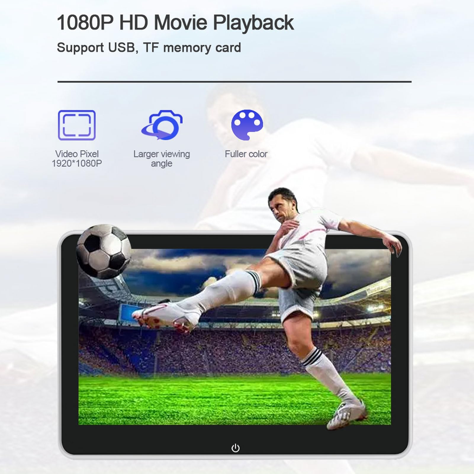 8in IPS Pantalla Táctil Coche Reposacabezas Monitores MP5 Reproductor Asiento Trasero Entretenimiento Sistema DC 12V