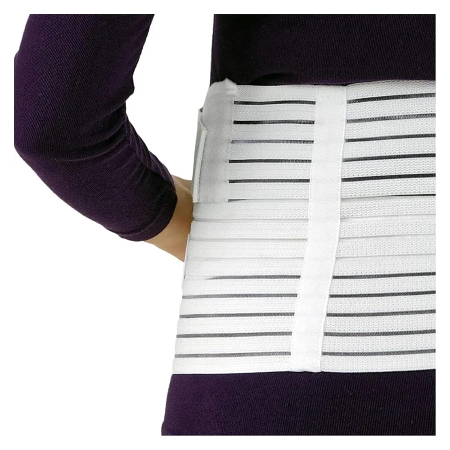 Pregnant Women Support Belly Band Back Clothes Belt Adjustable Waist Care Maternity Abdomen Brace Protector Pregnancy(Black,L(80-110cm))