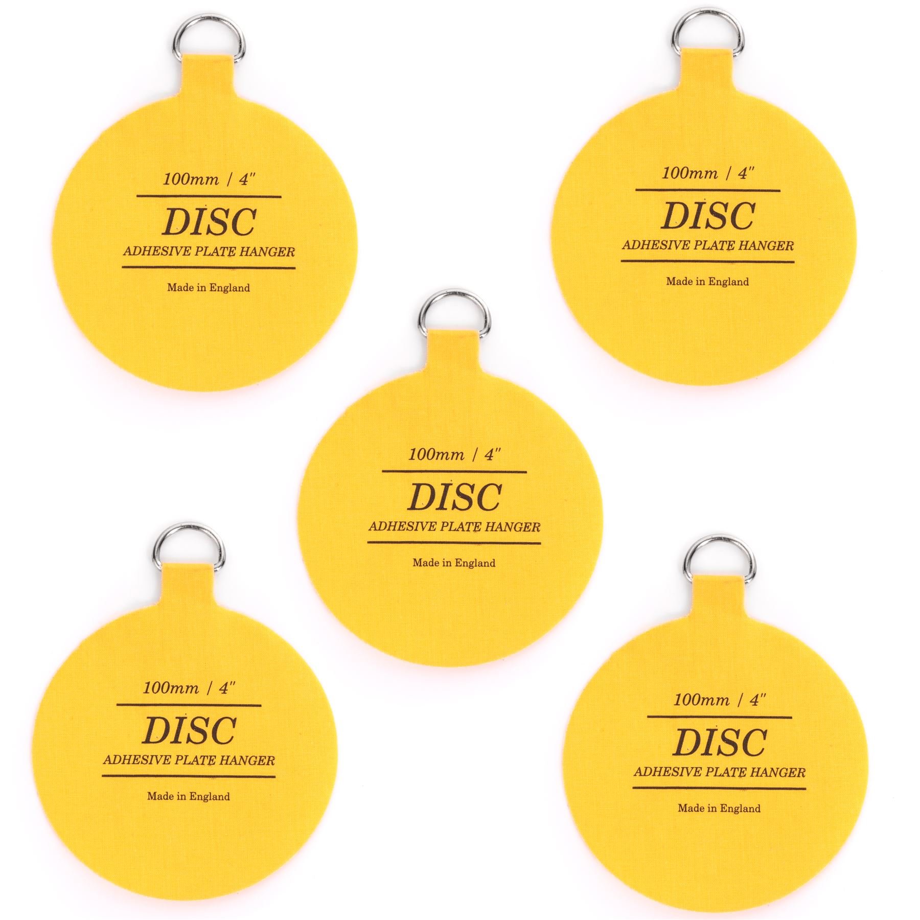 White Hinge Beige 5X Invisible 100Mm Disc Picture Adhesive Hangers For 12" Plates