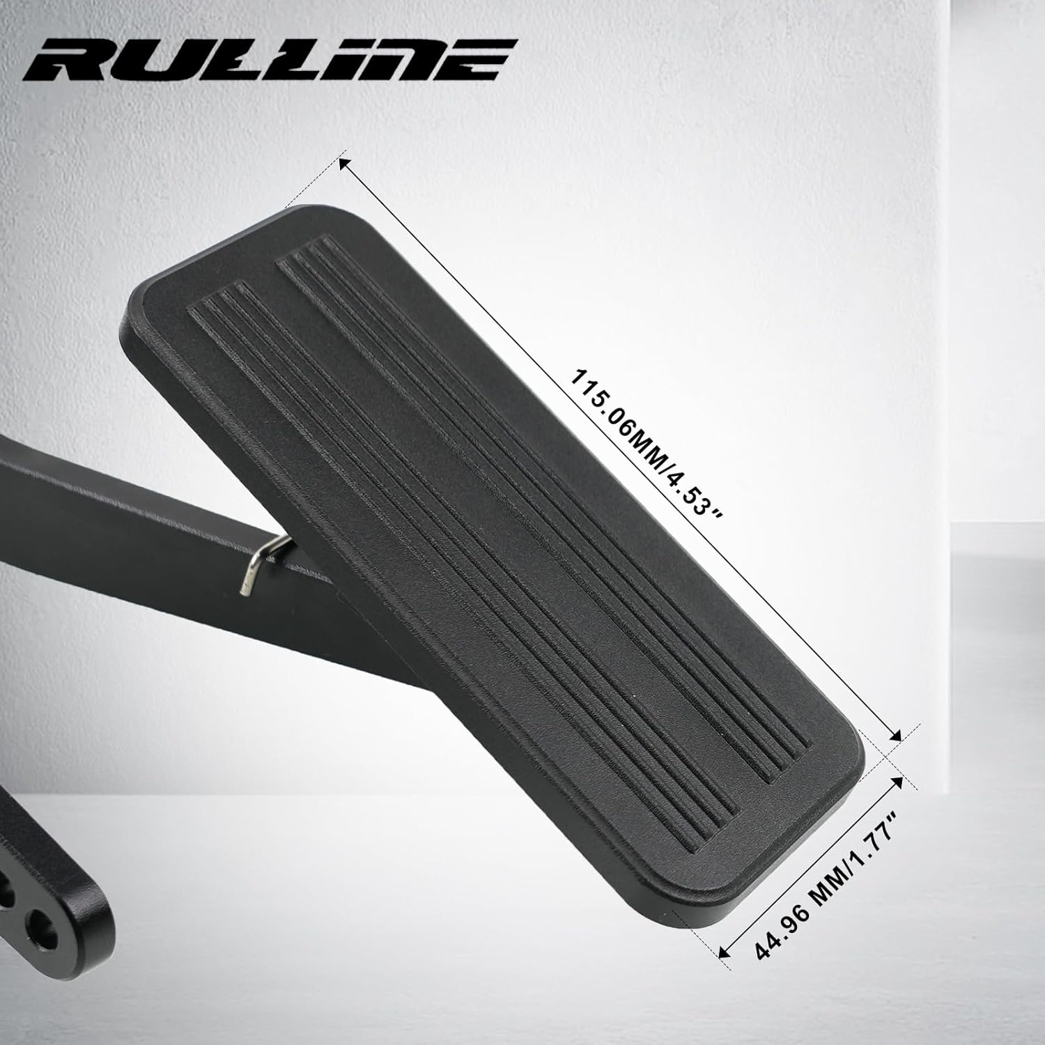RULLINE Universal Aluminum Dual Control Throttle Gas Pedal Assembly, Adjustable Accelerator Pedal Compatible with Chevy, Ford, Mopar, Street & Rat Rods