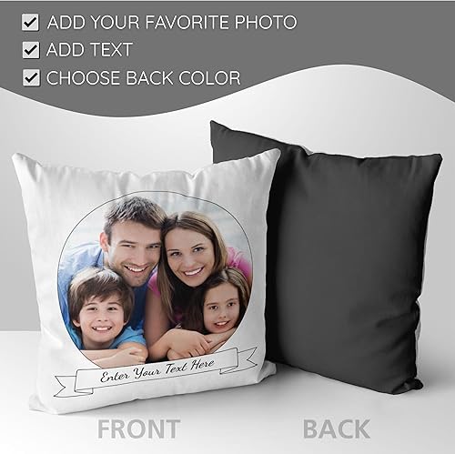 Miniatura 3 de Sentiment House Almohada personalizada con foto familiar - Almohada personalizada para mujeres - Almohada personalizada - Almohada familiar de
