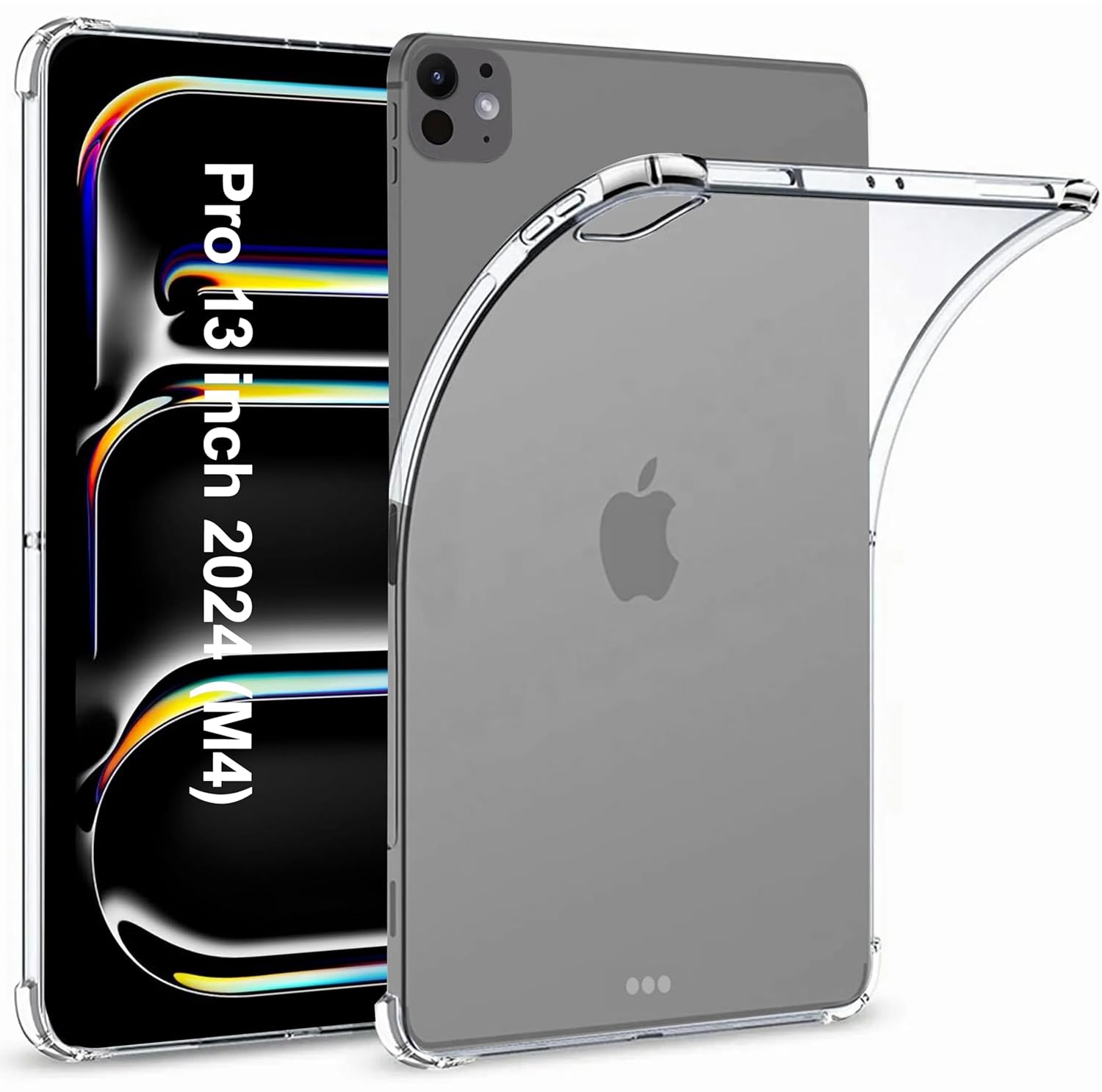TGK Transparent Back Cover for iPad Pro 13 inch Case 2024 M4 A2925 A2926 A3007