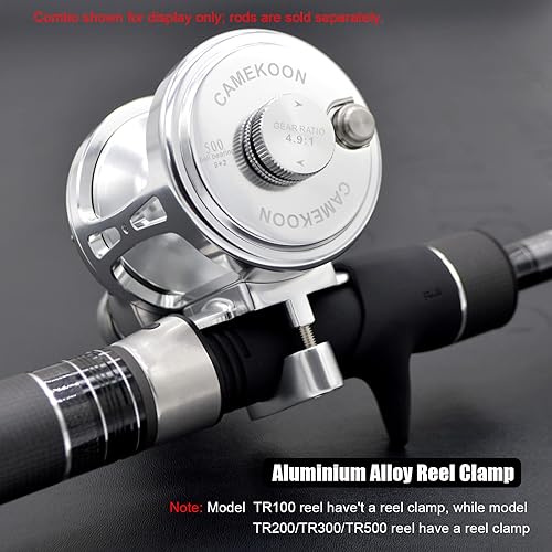 Miniatura 5 de Carretes de arrastre, 9+2 rodamientos de bolas de acero inoxidable, carrete convencional de arrastre de palanca, Marco de aluminio CNC, Alarma de