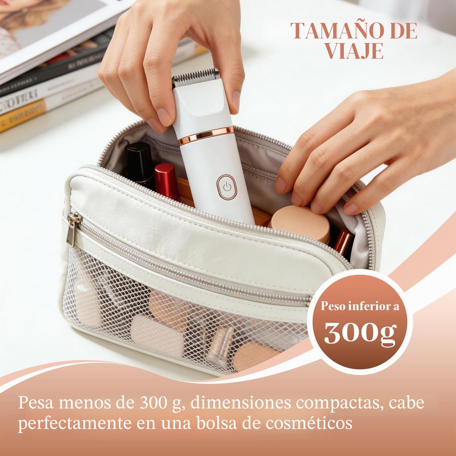 Maquinilla de afeitar para mujer, 3 en 1 para mujeres, depiladora facial para mujeres, recargable con estación de carga USB, afeitadora eléctrica para piernas, brazos y cara, afeitadora impermeable