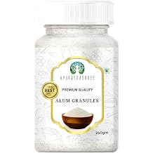 AYURVEDASHREE Alum Granules 250gm | 100% Pure & Natural Potassium Alum Crystals | Multipurpose Use for Home Remedies & Personal Care | Premium Quality
