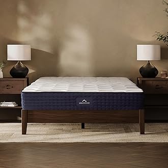 DreamCloud Hybrid Double Mattress 25 cm - Medium-Firm Memory Foam - Reinforced Edge Pocket Springs - Quilted Top - 365 Night Trial - Forever Warranty