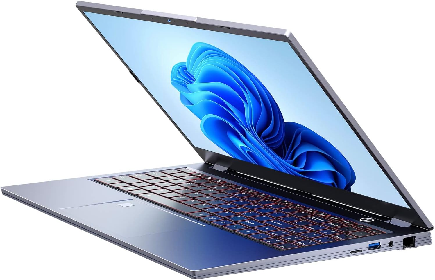 Laptop Mit Windows 10 Und Office Paket 15,6 Zoll Laptop Tastatur mit Hintergrundbeleuchtung 100‑240 V 8000 MAh