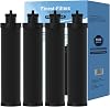 Water Filter Replacements Compatible with Berkey BB9 Gravity Fed Filter Countertop Water Purification Systems (4 Pack)