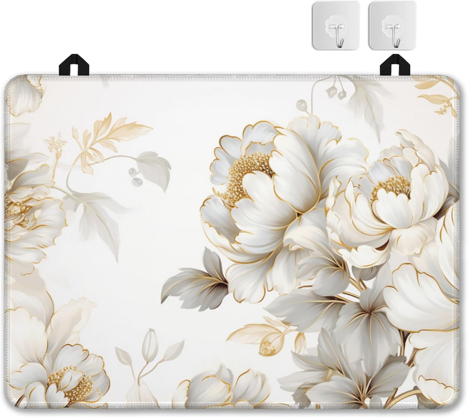 Stove Top Covers for Electric Stove,Pink Flowers Branches Butterflies Stove Top Cover Protector, Thick Induction Cooktop Protector, Heat Resistant Range Ceramic Stove Top Mat, Dish Drying Mat