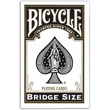 Bicycle Playing Cards Black 5.7 x 8.8 x 1.8 cm 86C Rider Back Bridge Size