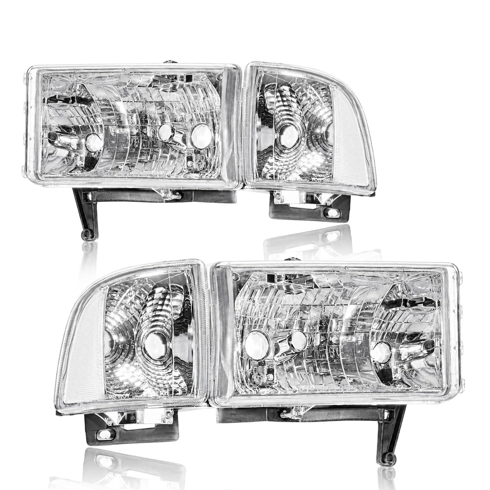 Headlights Fits 1994-2001 Dodge Ram 1500