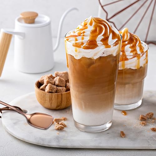 Miniatura 5 de uxcell Juego de 6 cucharas de helado de acero inoxidable, cucharas de yogur de 7.5 pulgadas, cucharas de postre, cucharas de pastel para el hogar,