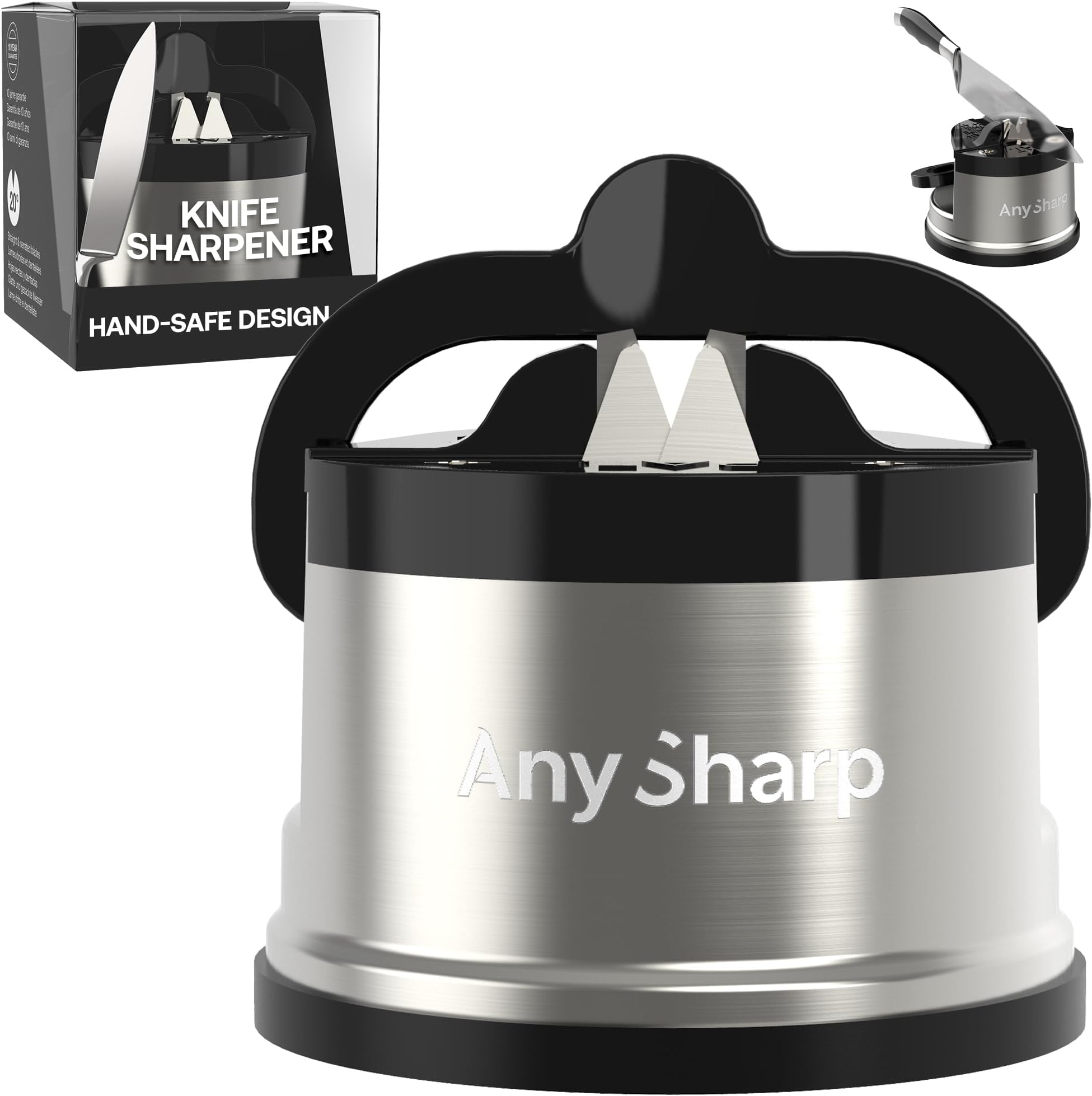 AnySharp Pro Knife Sharpener, Metal