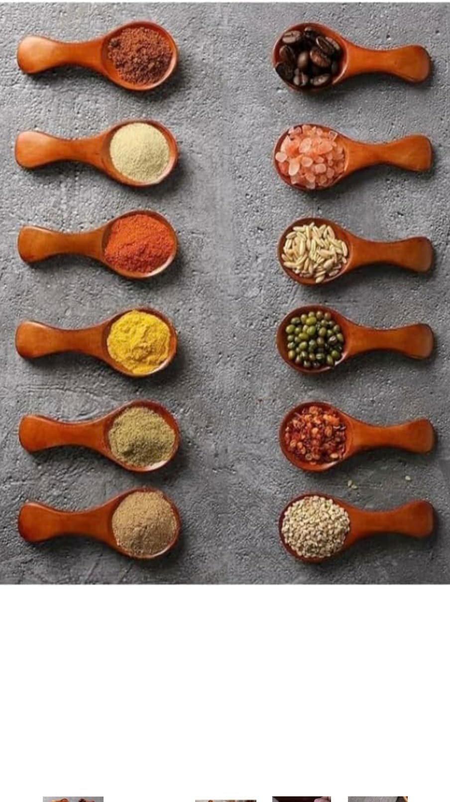 Small Wooden Salt Spoon - 12 Pack Mini Wood Spoon with Short Handle, Perfect for Small Jars of Jam, Spices, Condiments, Seasoning, Sugar, Honey, Coffee, Tea, Mustard, Ice Cream, Milk Powder