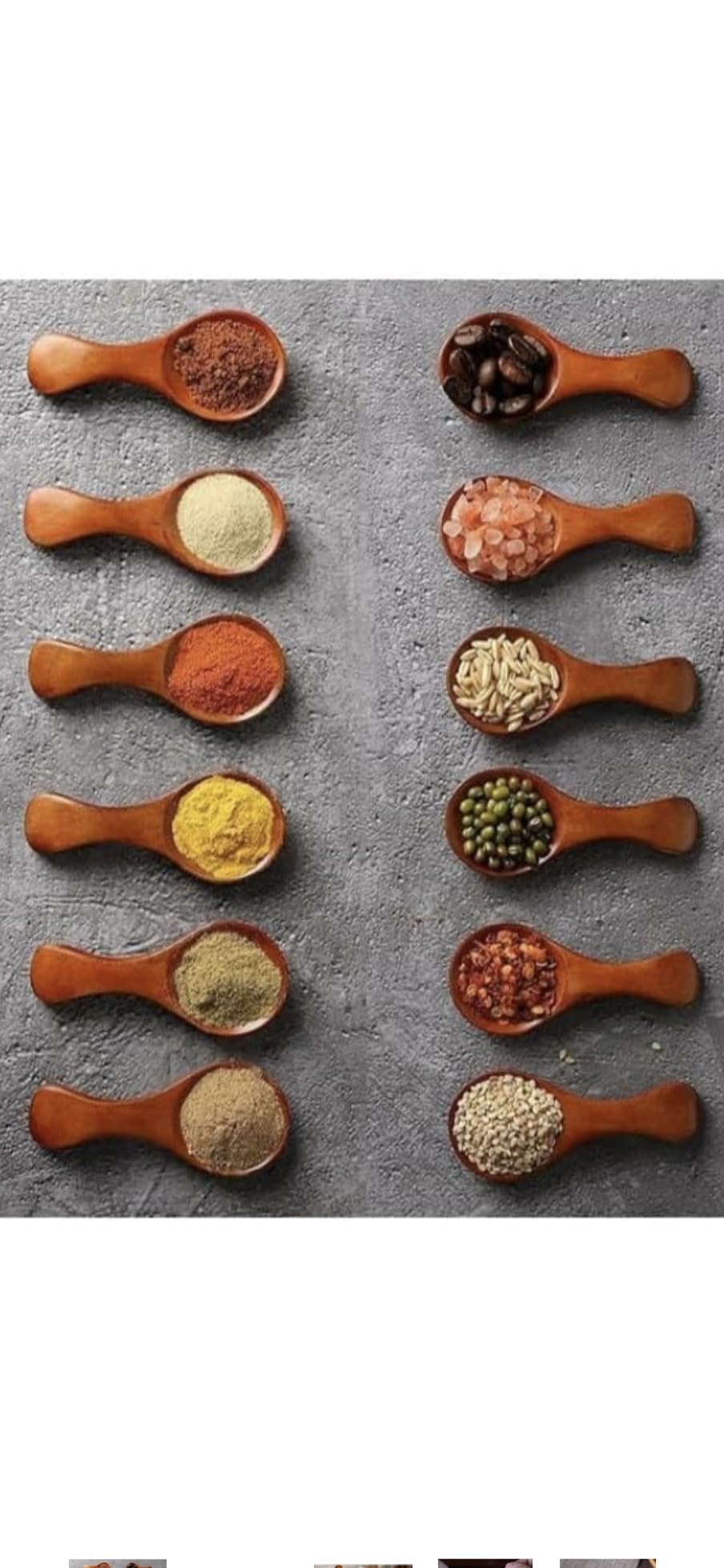 Small Wooden Salt Spoon - 12 Pack Mini Wood Spoon with Short Handle, Perfect for Small Jars of Jam, Spices, Condiments, Seasoning, Sugar, Honey, Coffee, Tea, Mustard, Ice Cream, Milk Powder