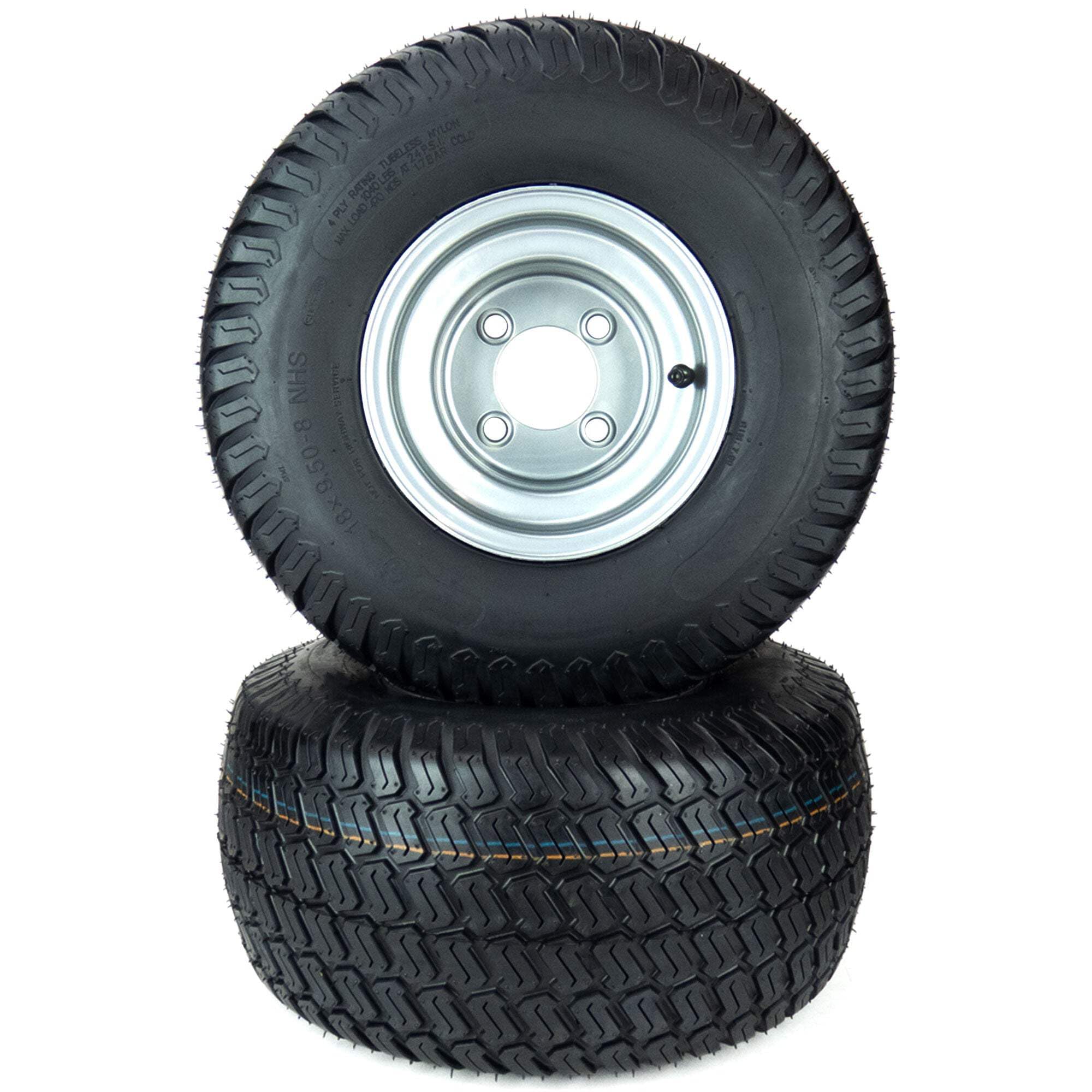 Amazon.com - MowerPartsGroup (2) Turf Tire Assemblies 18x9.50-8