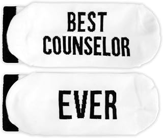 Best Counselor Ever, Counselor Appreciation Gifts, Gifts for Counselors, School Counselors, Camp Counselor, Novelty Socks, Favors for Birthday, Thanksgiving, Christmas, Back-to-school Season, etc.(111