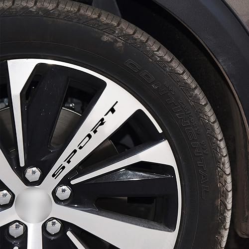 Miniatura 4 de TOMALL 8 calcomanías reflectantes de emblema deportivo para ruedas de automóvil, llantas, cubos, carreras de automóviles, rendimiento deportivo,