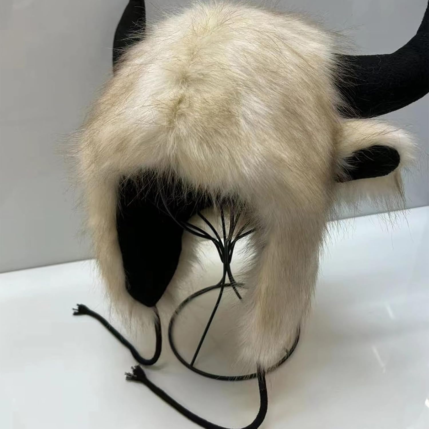 Hat,Unique and Fun Leifeng Hat with Furry Trim Stay Stylish in Cold Weather Multifunction Decorative