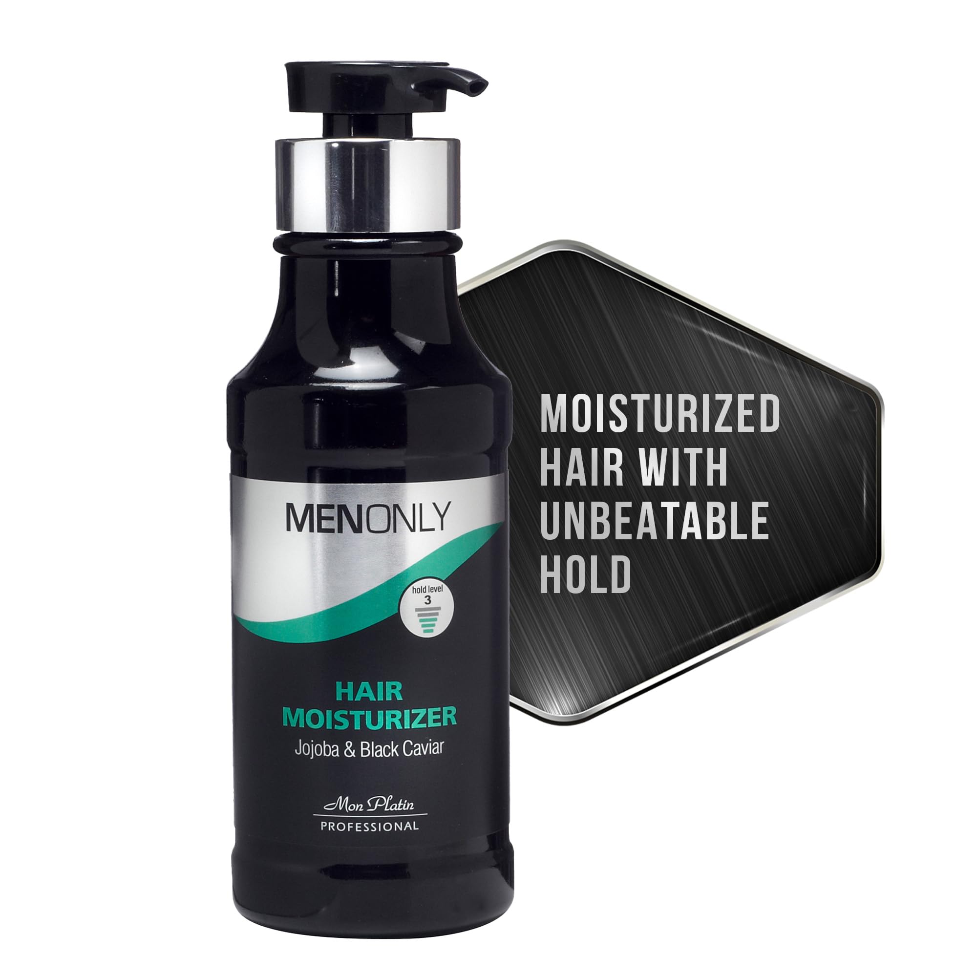 Mon Platin Black Caviar Hair Cream – Leave-In Moisturizer with Jojoba, Avocado & Silicone – Smooth & Shine – 250ml