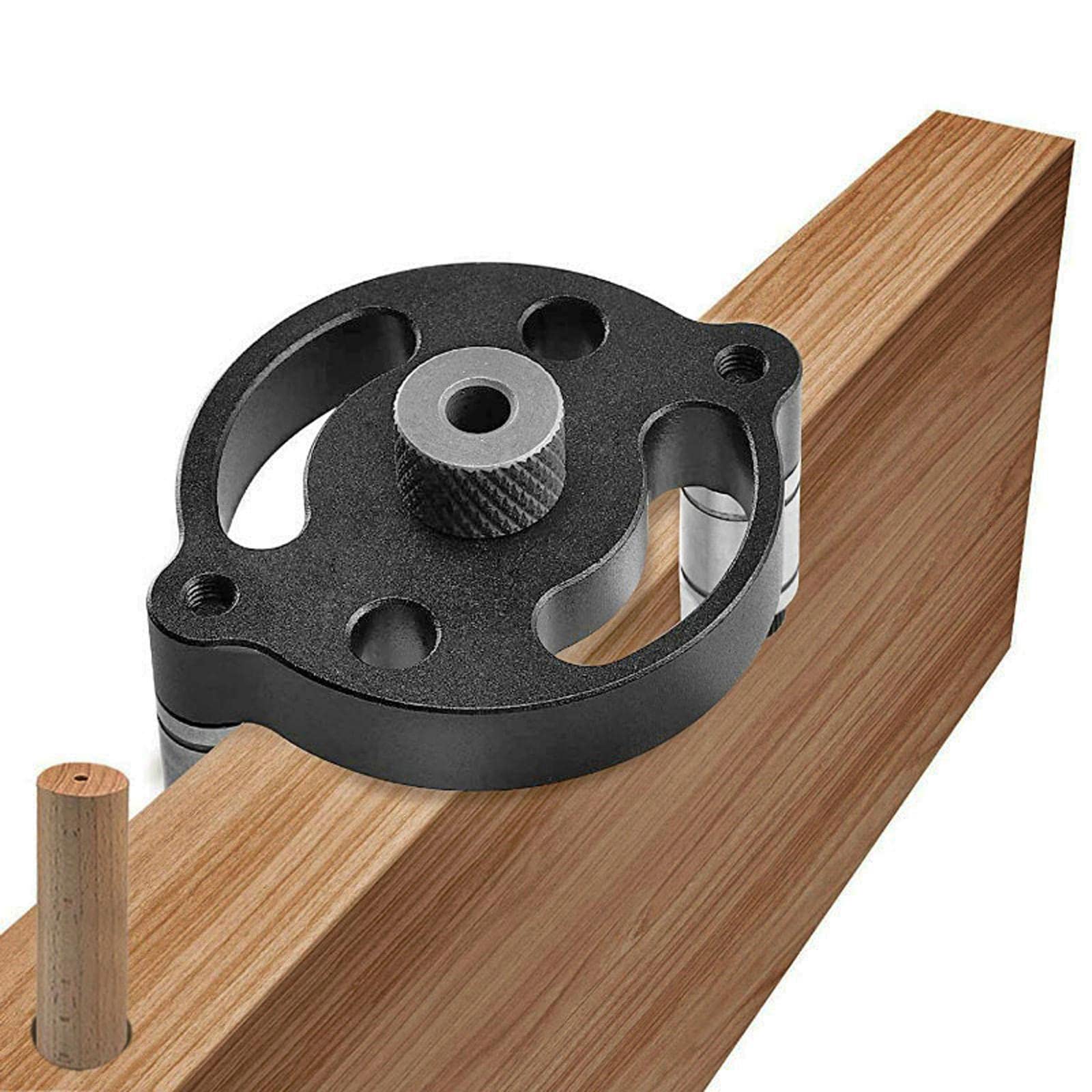 Vertikaler selbstzentrierender Dübel, 6/8/10 mm, für Handwerk, Holzbearbeitung, Tischler, Schwarz, 5 Stück