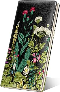 Womens Wallet, RFID Slim Wallet, Credit Card Holder Purse, Leather Bifold | Long Ladies Billfold, RFID Slim Wallets for Women, Thin Ladies Credit Card Holder Purse with 11 Card Slots & ID Window