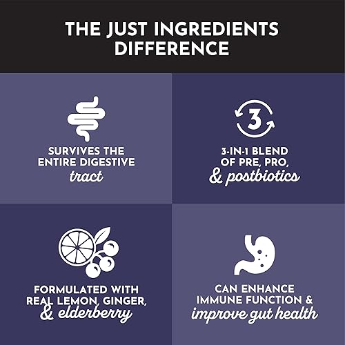 Miniatura 3 de Complejo probiótico 3 en 1 de limonada de saúco, mezcla de bebida de 30 barras con prebióticos, probióticos y postbióticos, 5 mil millones de cepas