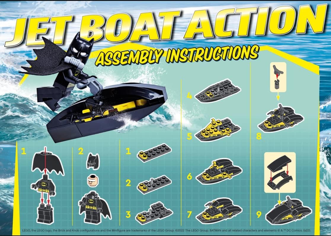 LEGO DC Superheroes: Batman Minifigure with Jet Ski Philippines Ubuy
