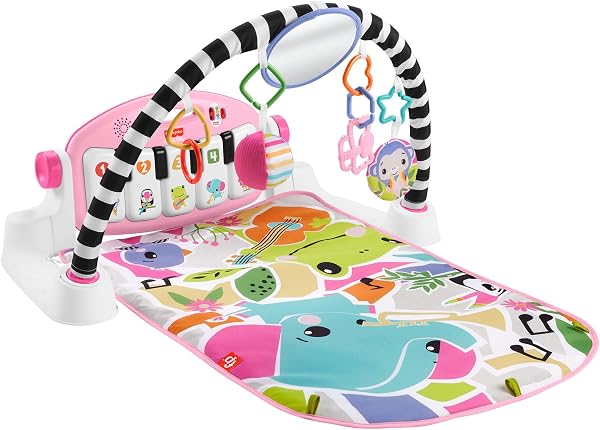 Fisher-Price Portable Glow and Grow Kick & Play Piano Gym