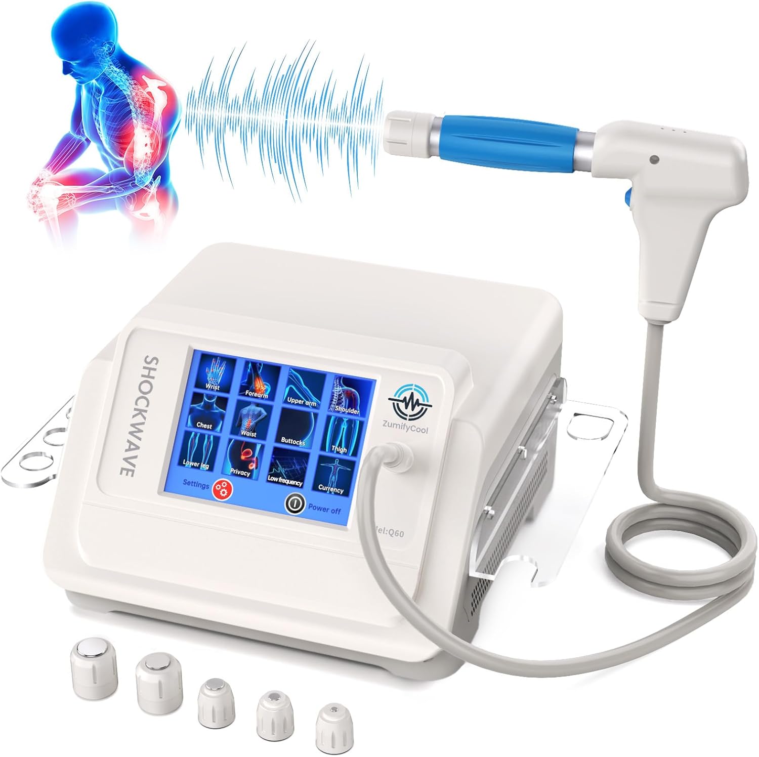 2026 Shockwave Therapy Machine Professional ESWT, Efficient Pain Relief for Joint and Muscle, Shockwave Therapy for Back and Shoulder, Effective for Golfer's Elbow, Rotator Cuff Pain