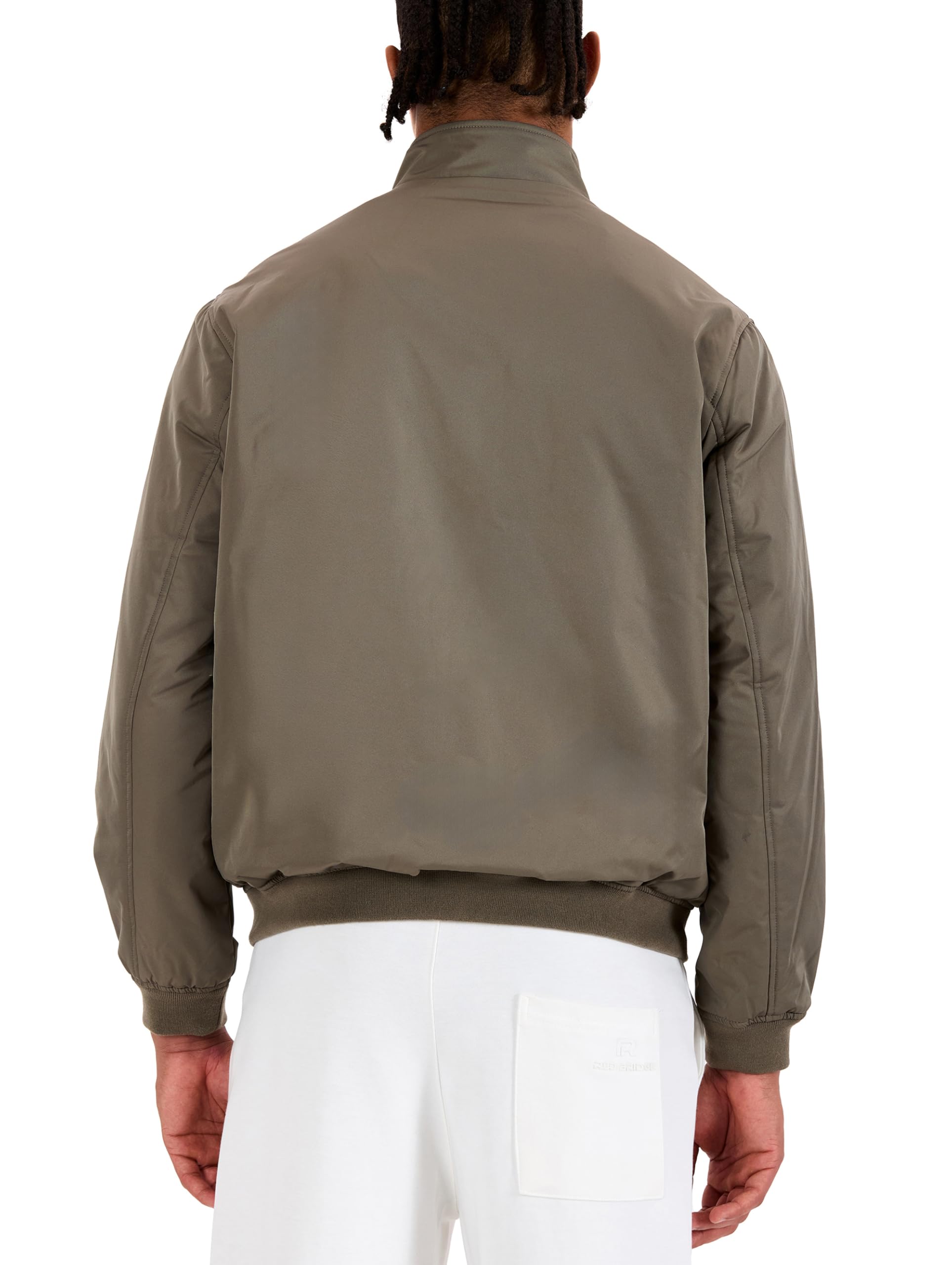 Redbridge Giacca da mezza stagione da uomo, leggera, con colletto alto e chiusura lampo, per il tempo libero, per la primavera e l'autunno